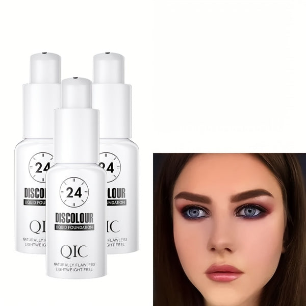 Flawless Color-changing Liquid Foundation, Nude Concealer, Natural Finish, Non-greasy Formula, Soft Matte Full Liquid Foundation