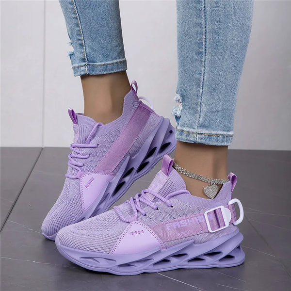 Purple Unisex Sneakers – Light, Breathable & Big Sizes Available