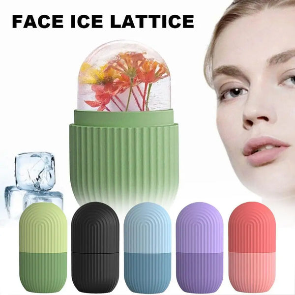 1pcs Silicone Cube Tray Mold Face Beauty Lifting Ice Face Tool Contouring Acne Eye Skin Massager Roller Ball Summer Care